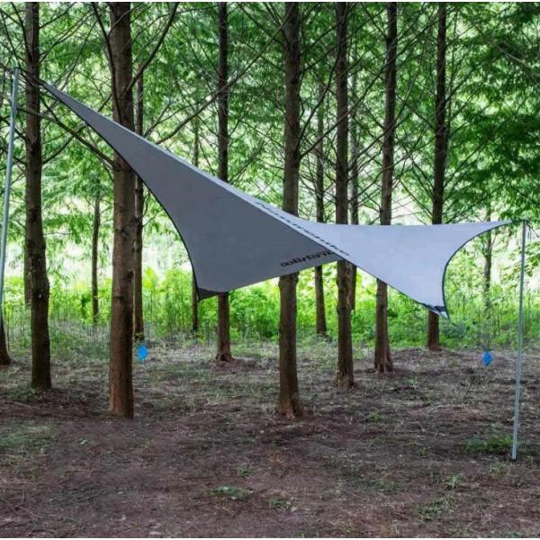 Тент для кемпинга Naturehike Rhombus NH19TM003, 150D / Silver Coated, 402х268 см, серый (6927595738085) - фото 2