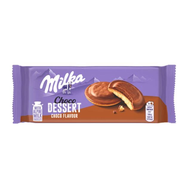 Печиво Milka Choco Dessert Choco Flavour із шоколадною начинкою 147 г (20849474)