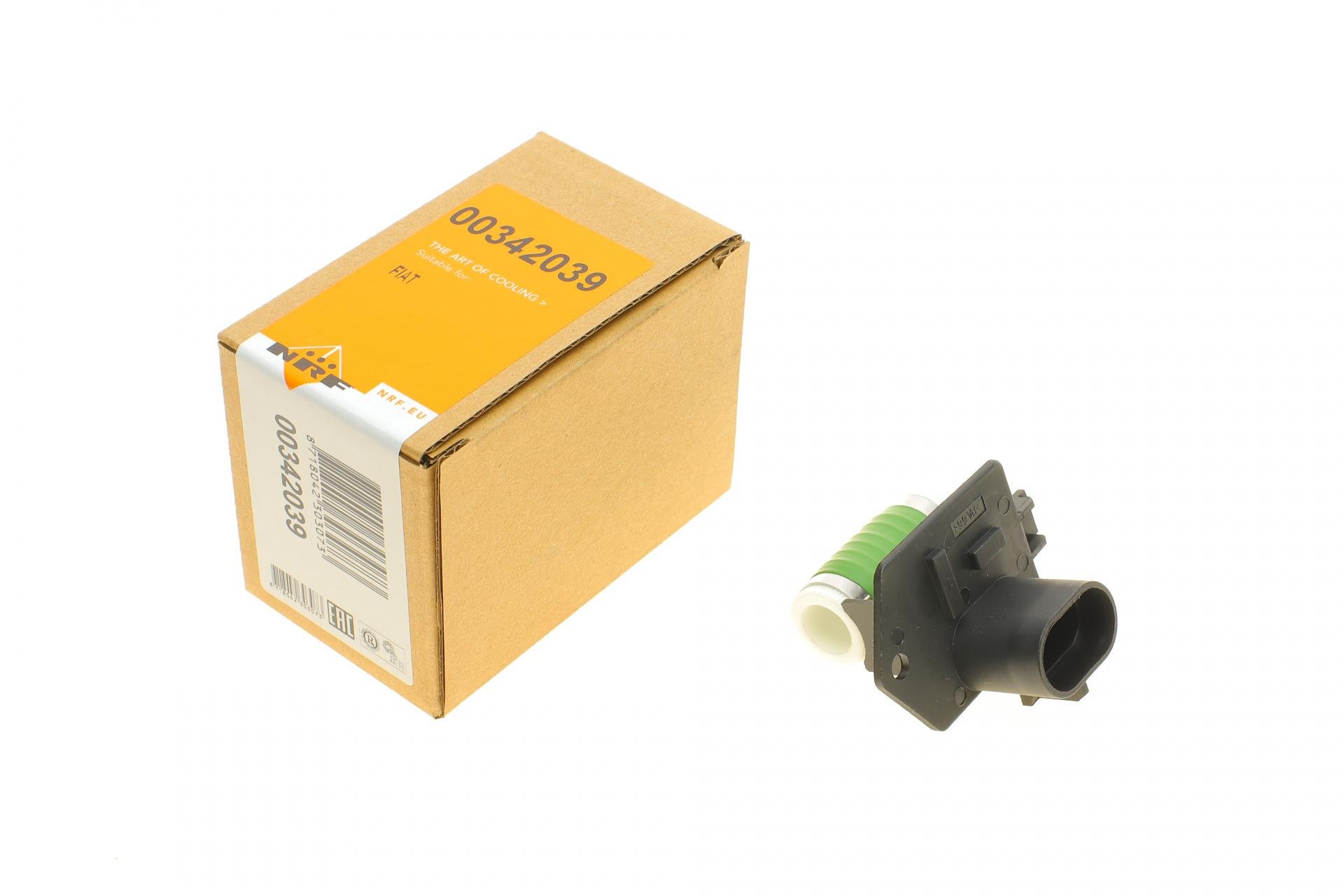 Резистор вентилятора пічки Fiat 500/Bravo/Grande Punto 07 (342039 NRF)