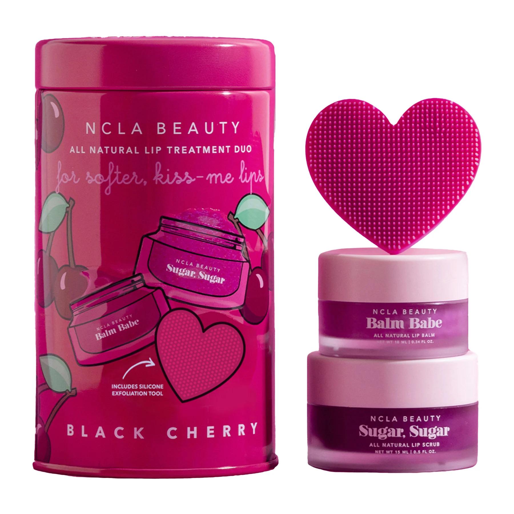 Подарочный набор по уходу за губами NCLA Beauty Black Cherry Lip Care Set Вишня 10/15 мл