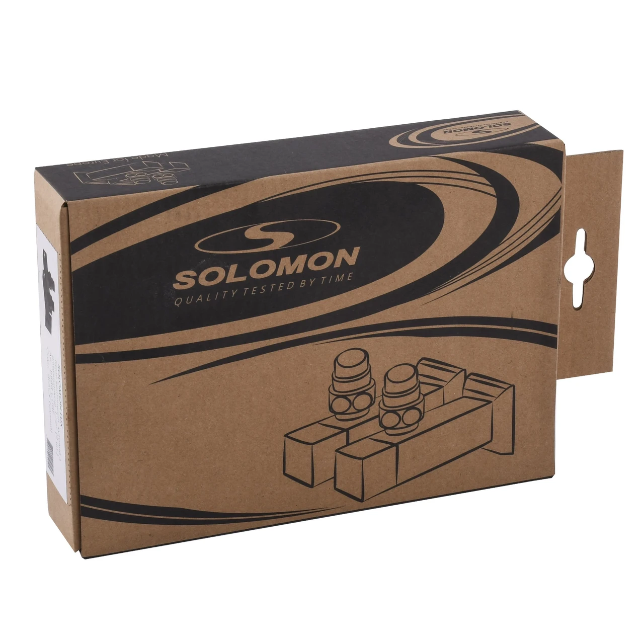 Комплект полуоборотных кранов угловых с американкой Solomon LUX 1/2" CUBE 8888 Black (23500565) - фото 7