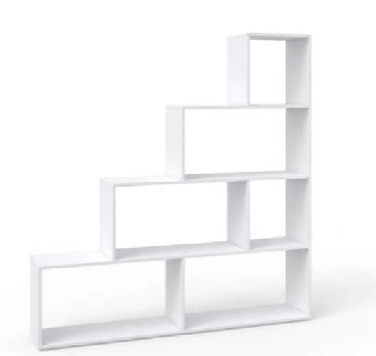 Стелаж драбинка для вітальні з осередками на 6 осередків Білий (P57) - фото 1 Стелаж драбинка для вітальні з осередками на 6 осередків Білий (P57) - фото 1