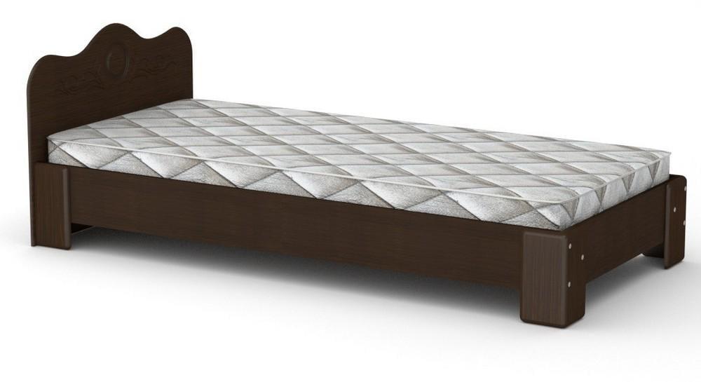 Кровать односпальная Компанит-100 МДФ Венге