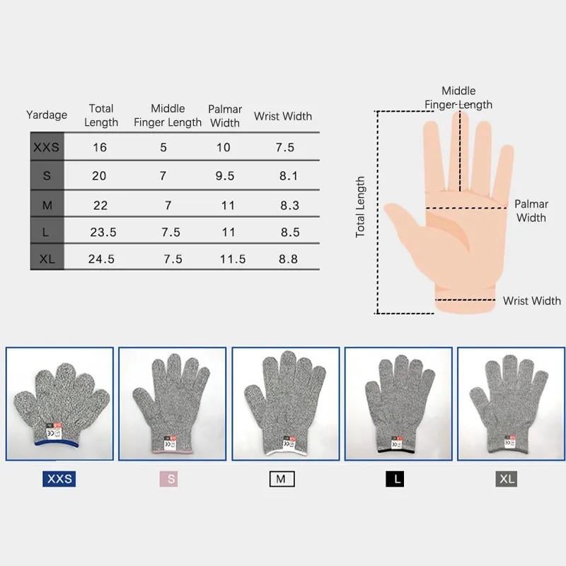 Перчатки защитные от порезов Cut resistant gloves 5 класс защиты XL (15123621) - фото 10