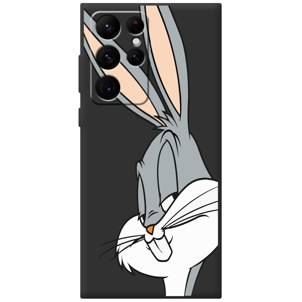 Чехол BoxFace Samsung Galaxy S22 Ultra (S908) Lucky Rabbit Черный силикон (44181-bk81-44382) - фото 1