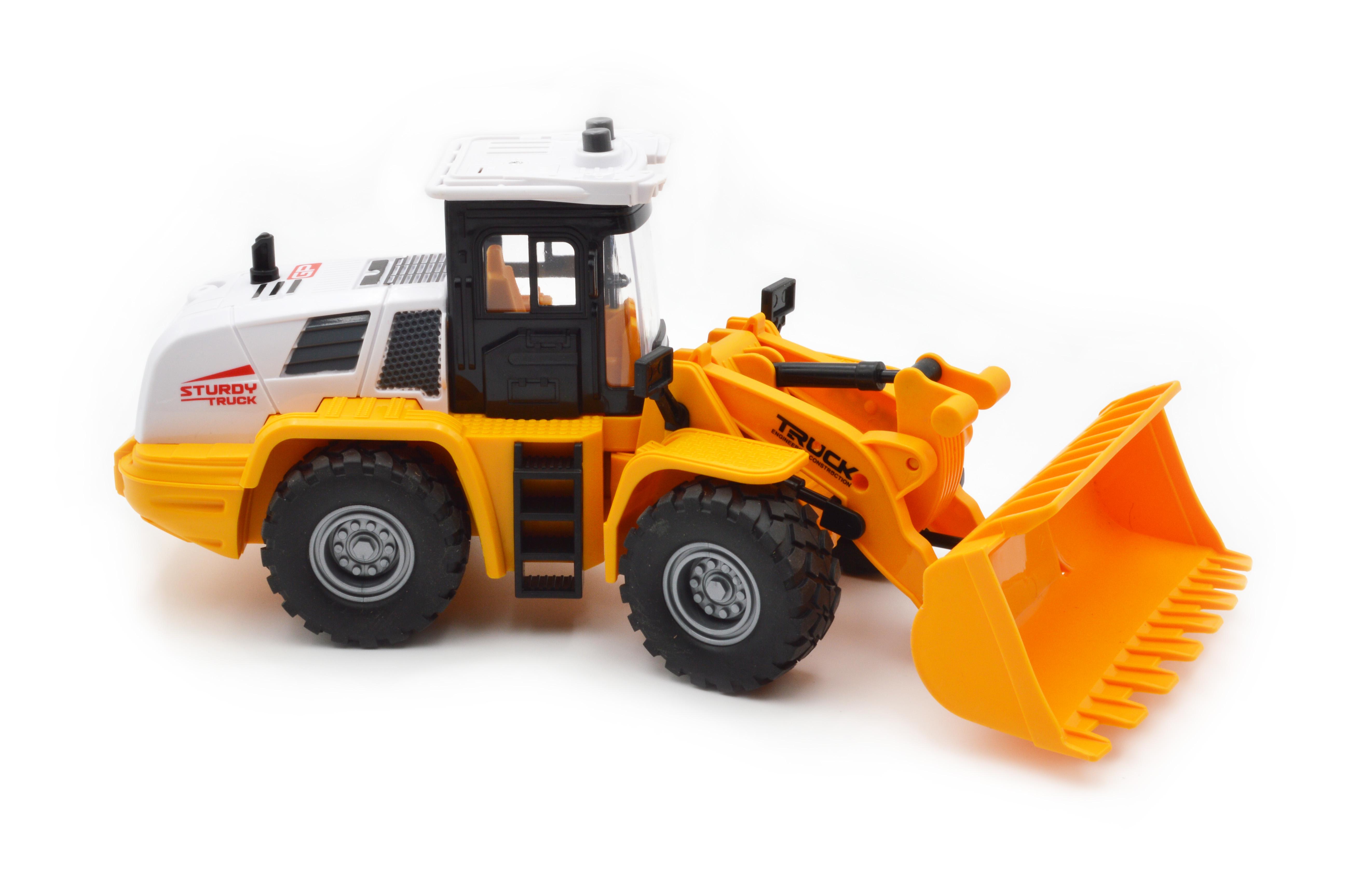 Игрушечный бульдозер JS129-1 инерция свет звук - фото 5 Игрушечный бульдозер JS129-1 инерция свет звук - фото 5