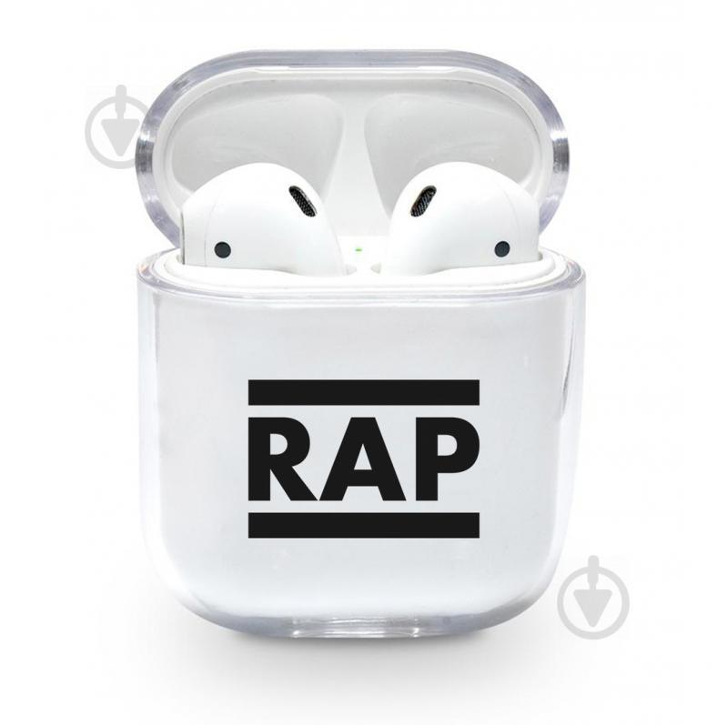 Прозорий силіконовий чохол Apple AirPods - Rap (KAP1159)
