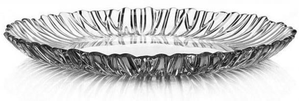 Блюдо Aurora Ø 32 см стеклянное (PB-10499)