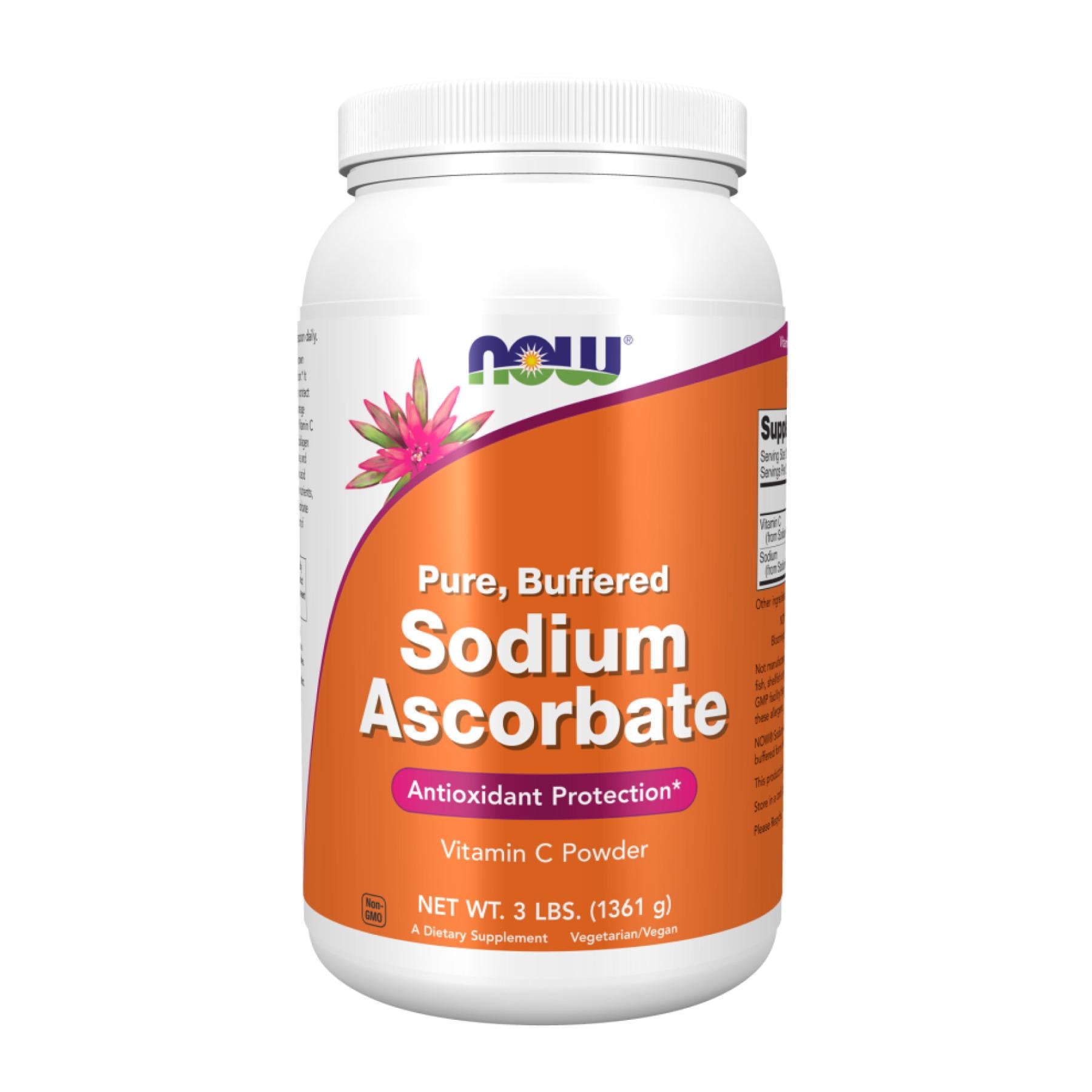 Порошок аскорбата натрия Now Foods Sodium Ascorbate 1361 г