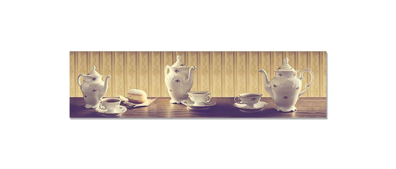 Наклейка виниловая на кухню Zatarga Чай с Булочками 650х2500 мм (1289776682)