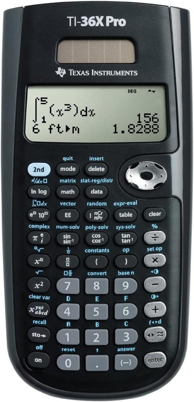 Калькулятор инженерный Texas Instruments Ti-36x Pro 16-разрядный ЖК-дисплей