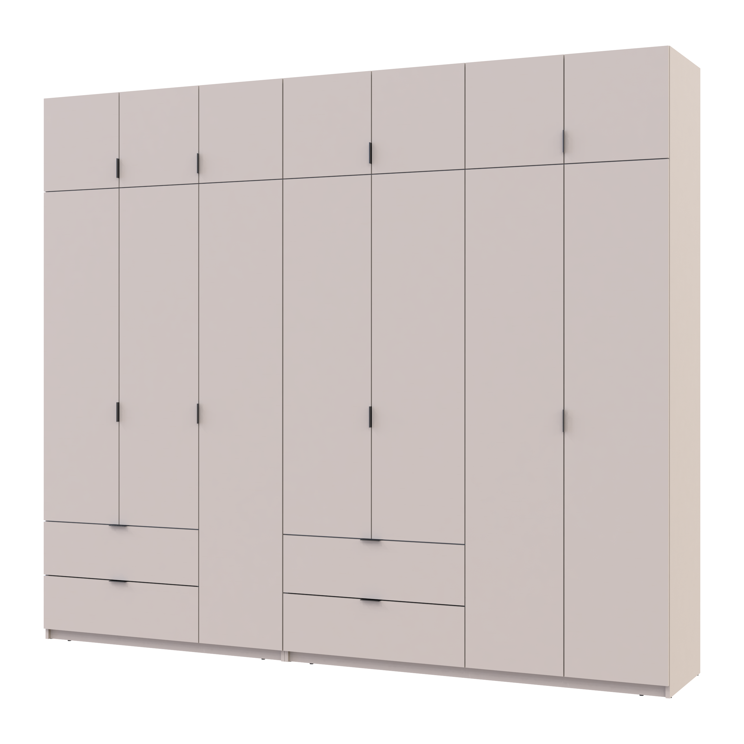 Комплект Лукас 3+4 ДСП 280х50х240 см Кашемир (42005120)