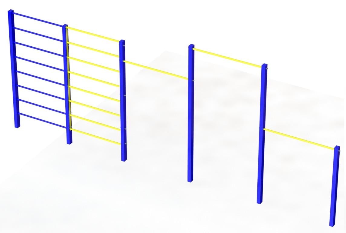 Турнік потрійний комбінований SiverSport KID647