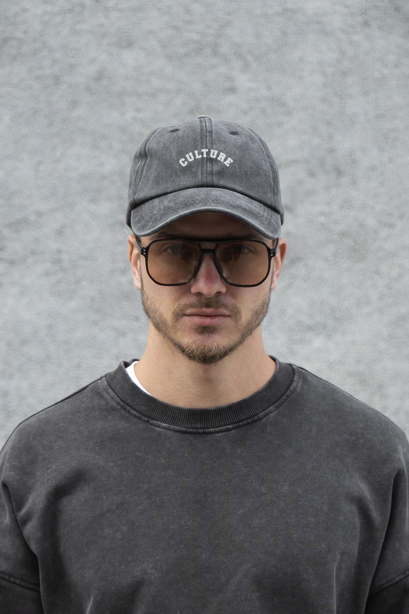 Бейсболка мужская Vintage Without с принтом Culture Black (8049839)