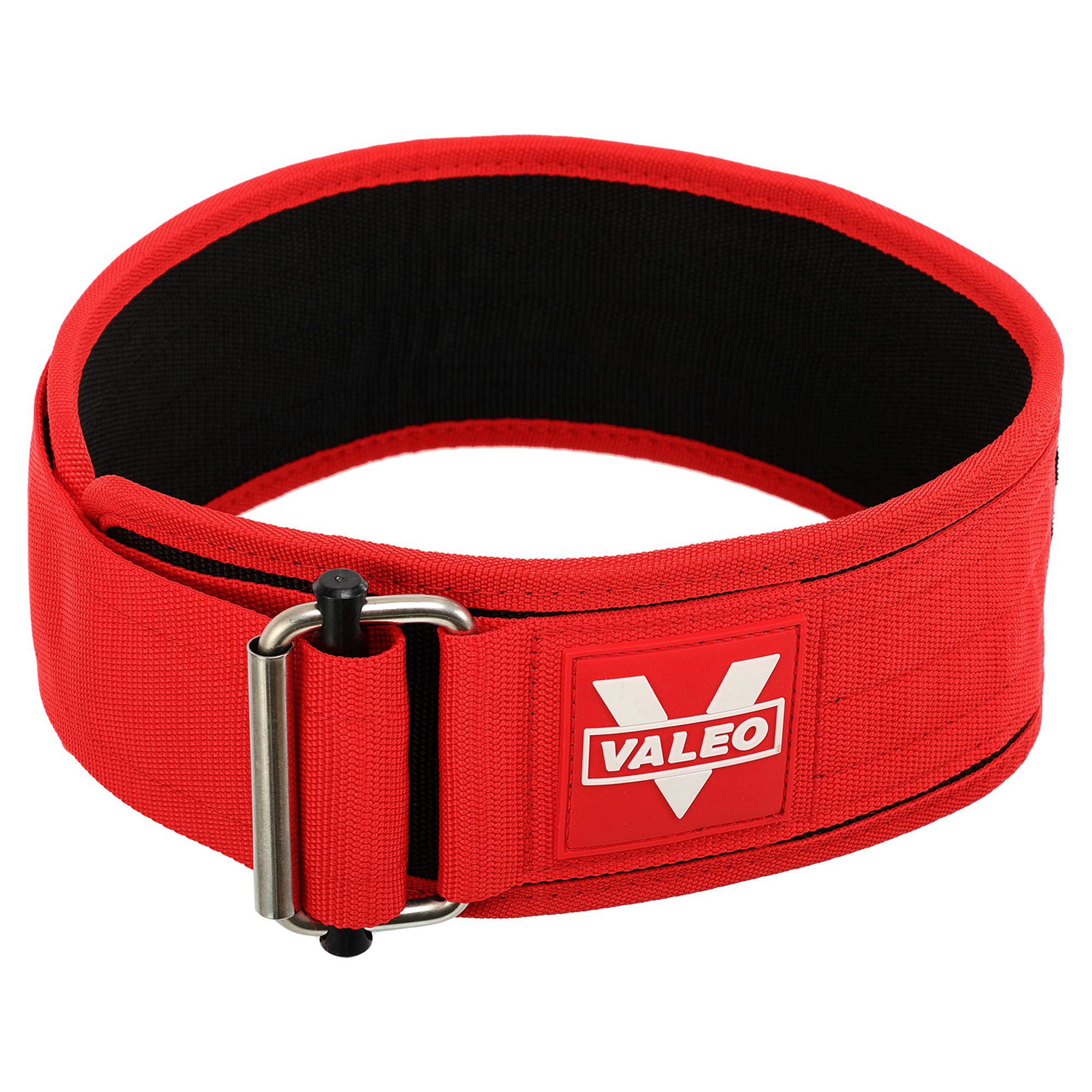 Пояс атлетический текстильный VALEO TA-1148 спинка 10,5 см S Красный