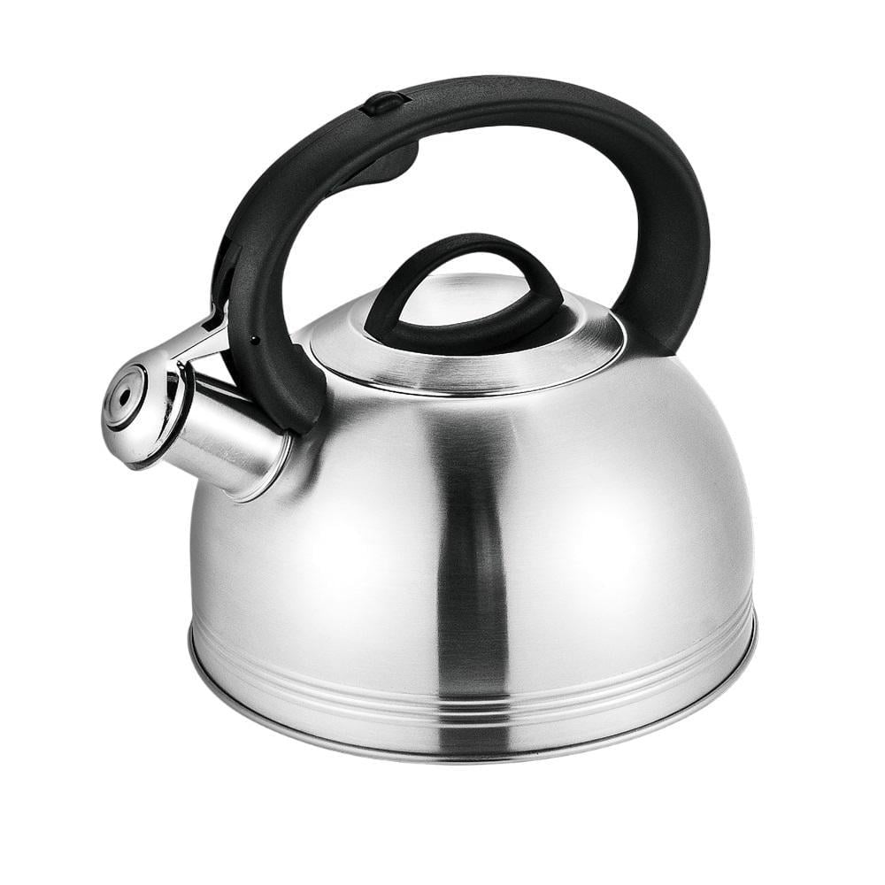 Чайник Stenson MH-5175 с нейлоновой ручкой капсульное дно 2,5 л Стальной с черным (c34cfba1)