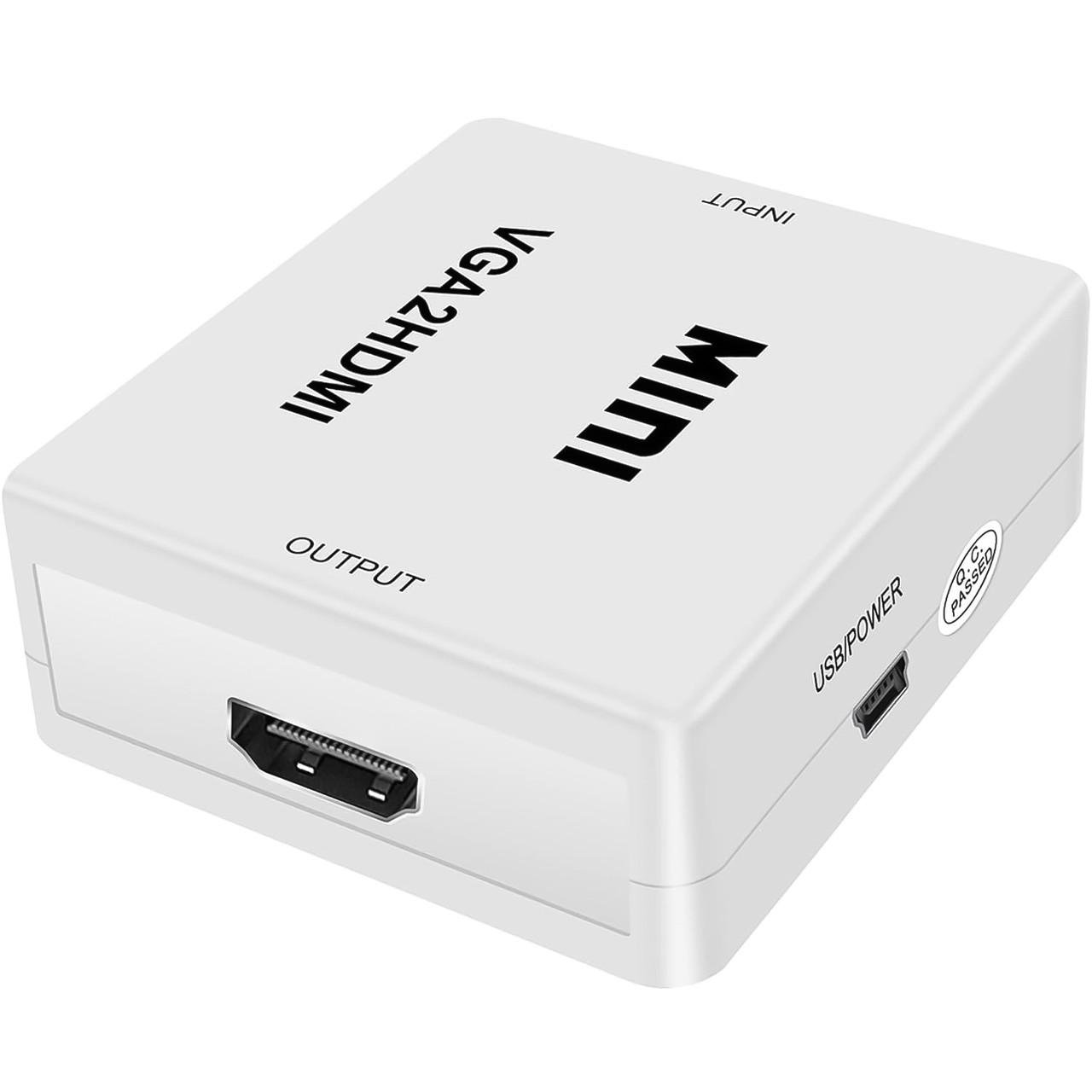 Конвертер видеосигнала с VGA на HDMI порт Addap VGA2HDMI-01 мультимедийный Full HD 1080P - фото 3 Конвертер видеосигнала с VGA на HDMI порт Addap VGA2HDMI-01 мультимедийный Full HD 1080P - фото 3