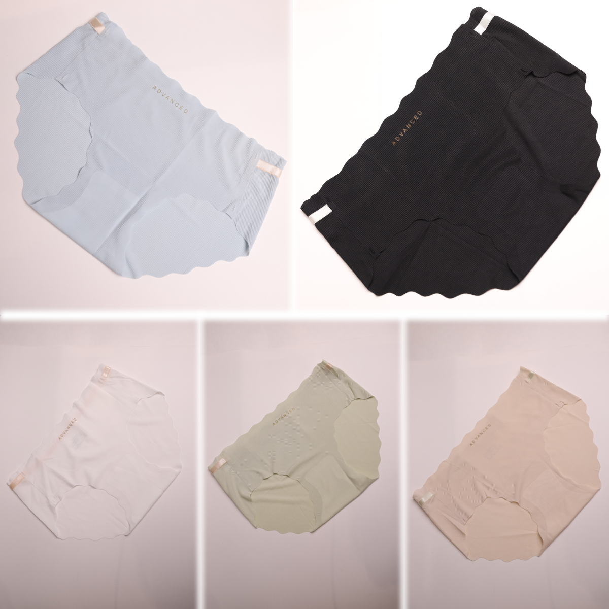 Труси слипи безшовні в рубчик 5 шт. Різнокольорові (2829302255) - фото 6 Труси слипи безшовні в рубчик 5 шт. Різнокольорові (2829302255) - фото 6