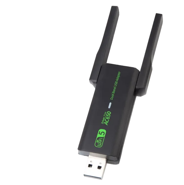 Адаптер двухдиапазонный для подключения ПК или ноутбука к Wi-Fi 2,4/5 ГГц 650 Mbps USB 2.0 Windows (1190) Адаптер двухдиапазонный для подключения ПК или ноутбука к Wi-Fi 2,4/5 ГГц 650 Mbps USB 2.0 Windows (1190)