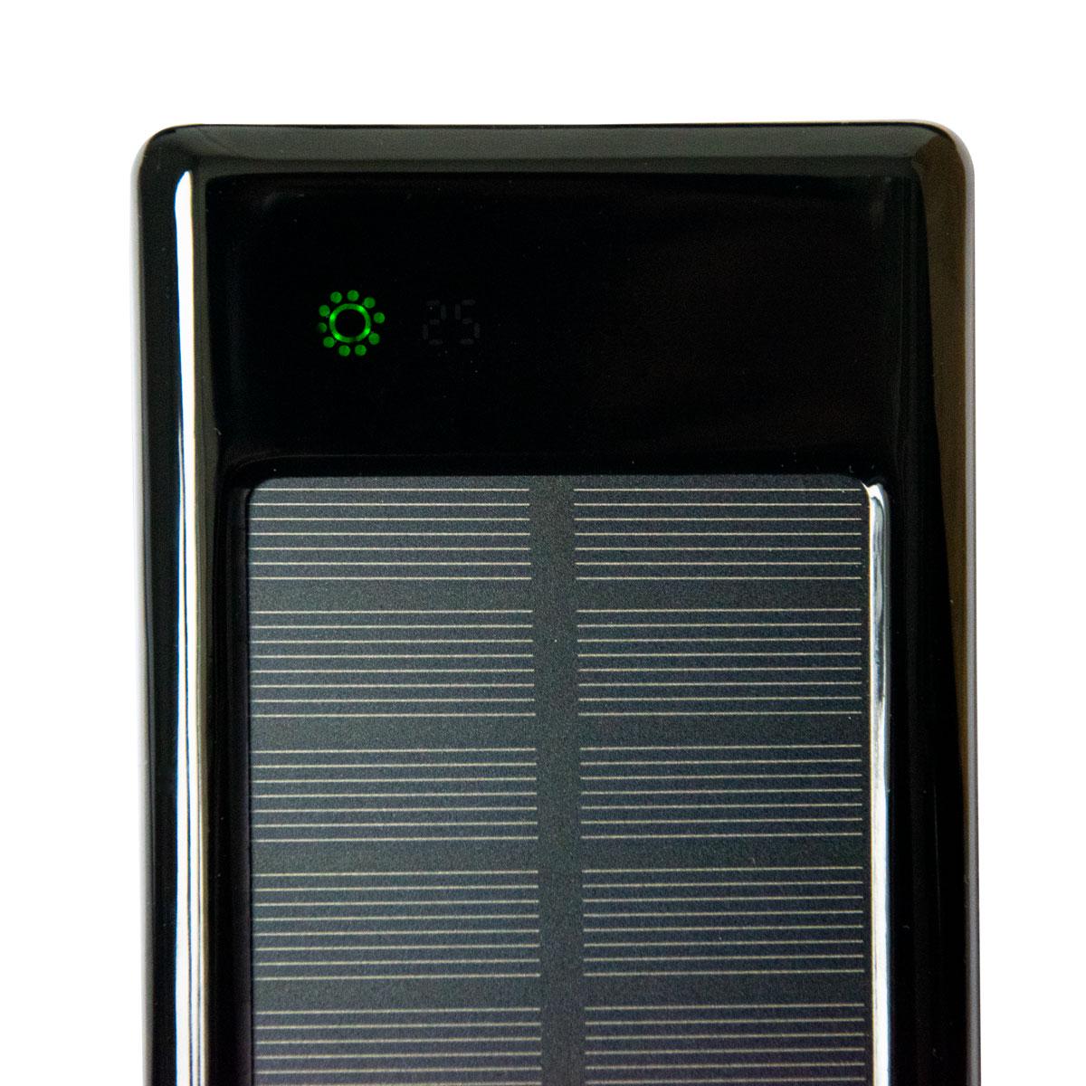 Повербанк на солнечной батарее с Micro USB/Lightning/Type-C Solar Power Bank UKC 20000 mAh Чорний (1009619-Black) - фото 7 Повербанк на солнечной батарее с Micro USB/Lightning/Type-C Solar Power Bank UKC 20000 mAh Чорний (1009619-Black) - фото 7
