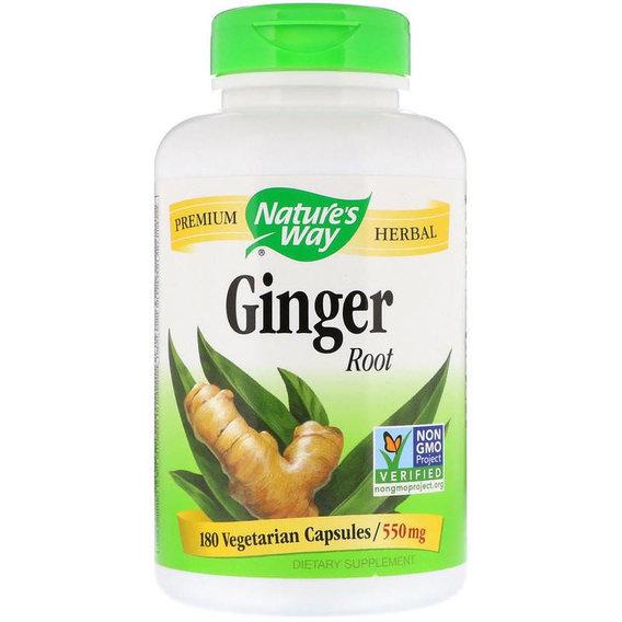 Корінь імбиру Nature's Way Ginger Root 550 mg 180 caps