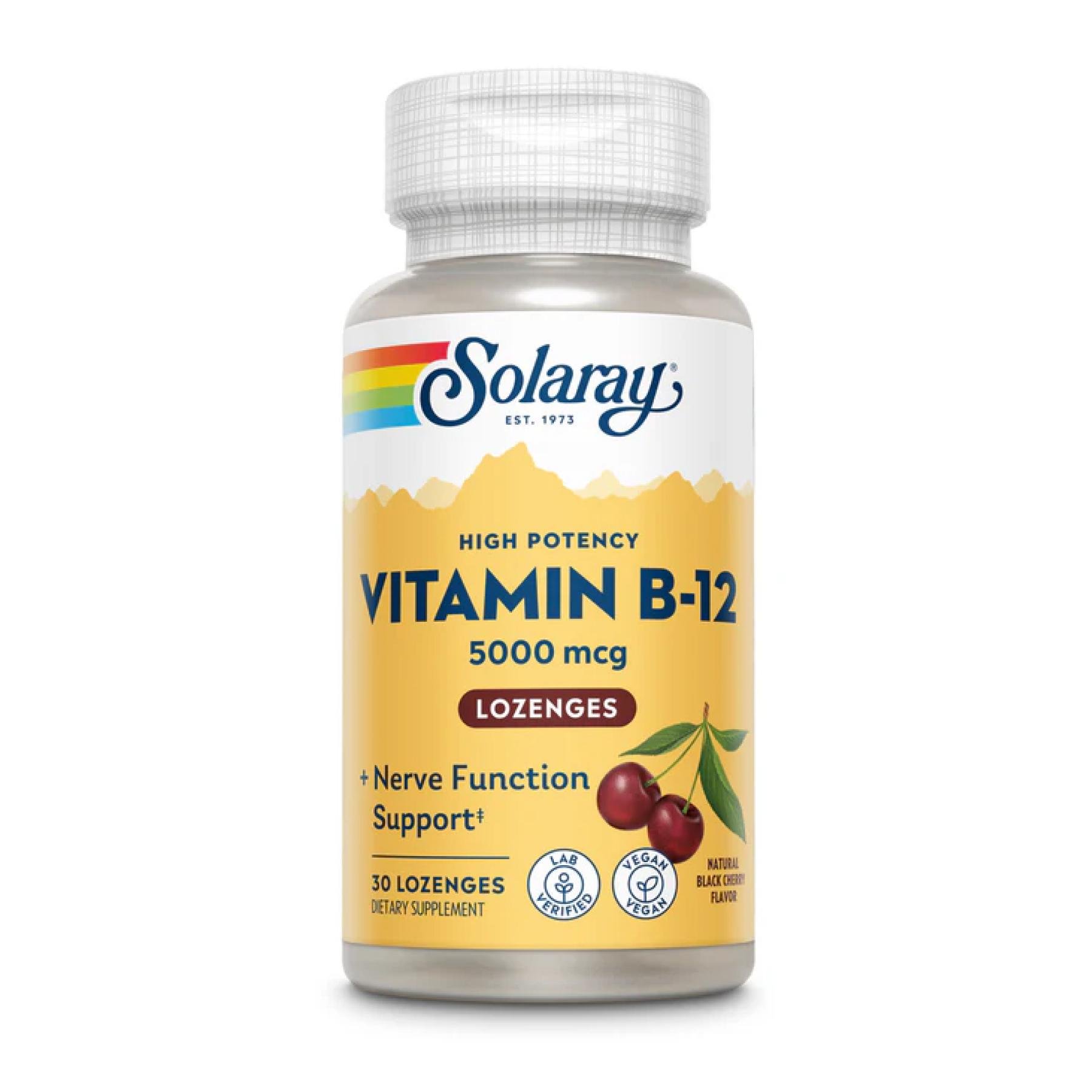 Витамин B-12 5000mcg 30 lozenges Natural Cherry (2023-10-2388)