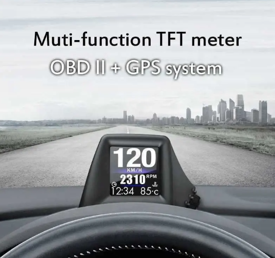 Бортовой компьютер HUD P8 GPS-спидометр OBD2 - фото 6 Бортовой компьютер HUD P8 GPS-спидометр OBD2 - фото 6