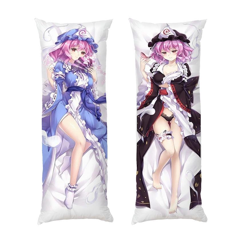 Подушка дакимакура Yuyuko Saigyouji Tou Hou Project габардин 140х45 см
