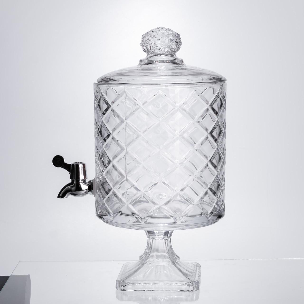 Лимонадниця зі скляним краном на підставці 39 см 4,5 л Прозорий (HP-19-3) - фото 8 Лимонадниця зі скляним краном на підставці 39 см 4,5 л Прозорий (HP-19-3) - фото 8