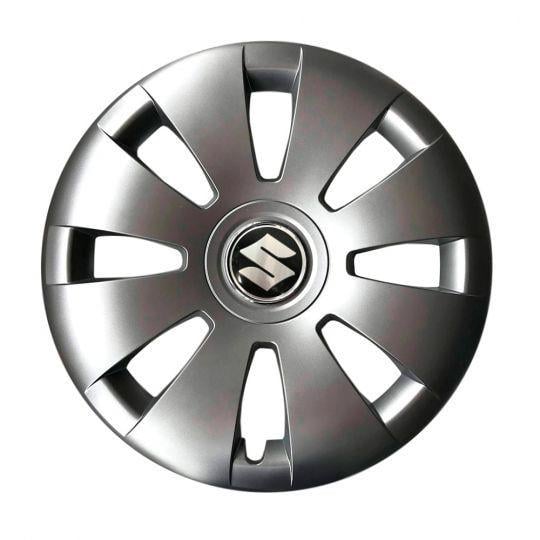 Ковпаки автомобільні SKS 423 R16 з логотипом Suzuki 4 шт. Сріблястий