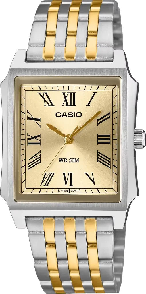 Мужские наручные часы Casio Timeless Collection MTP-B190SG-9B со стальным корпусом Золотой (3139706455)