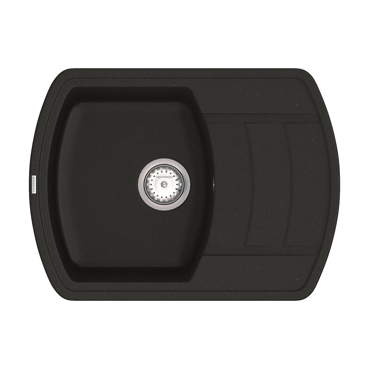 Кухонная мойка с сифоном Norton NMP 02,67 Black