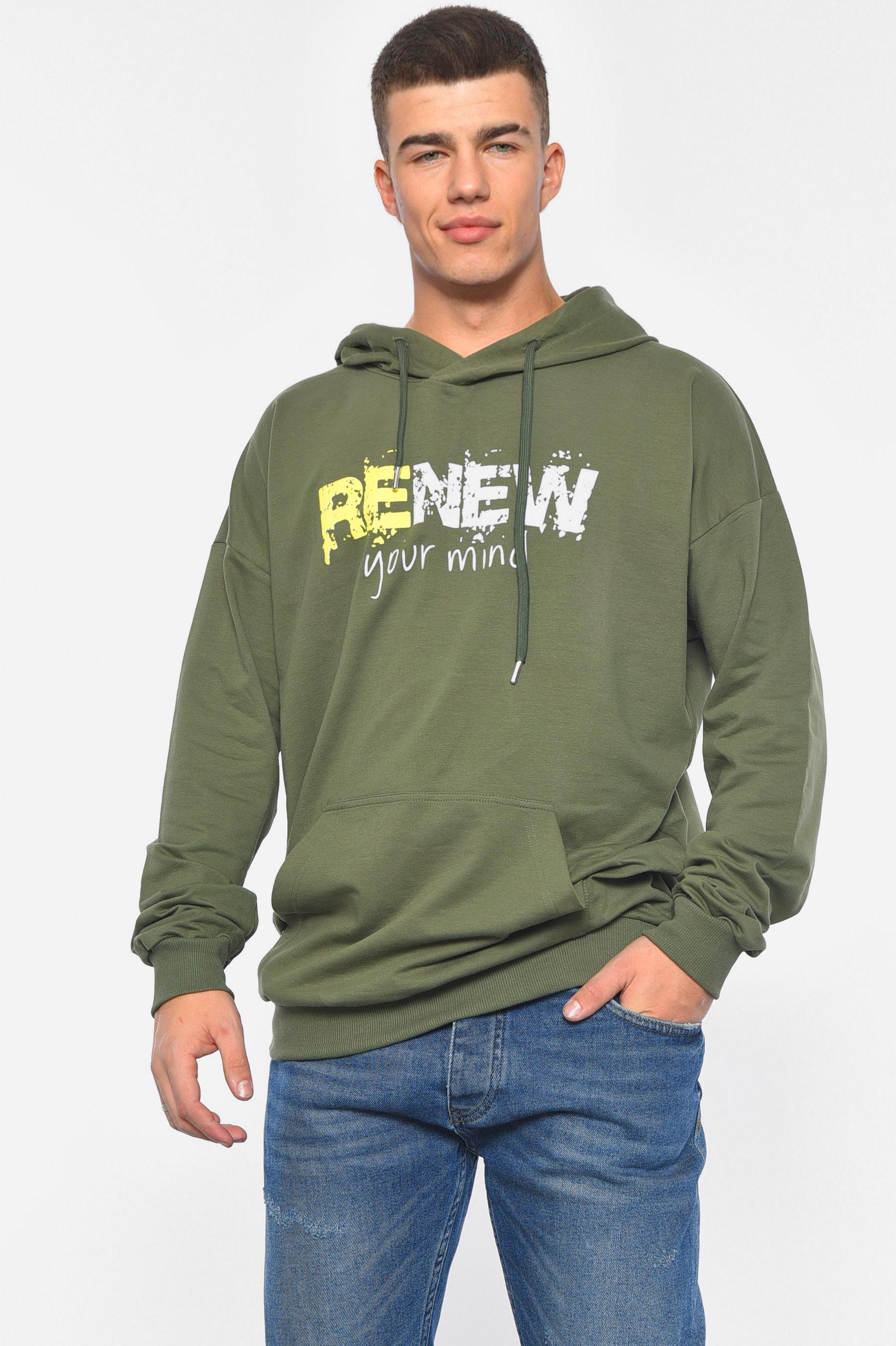 Худи мужское XL Хаки (189675) - фото 2