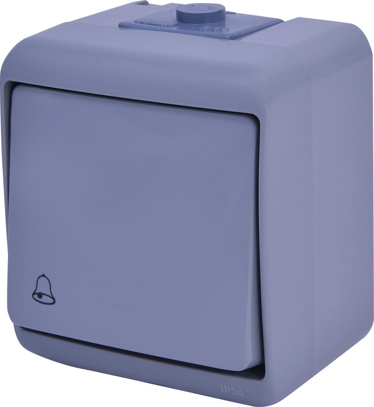 Кнопка дзвінка VHE-4-SR IP54 ETI 4668063 Сірий (00000061835)