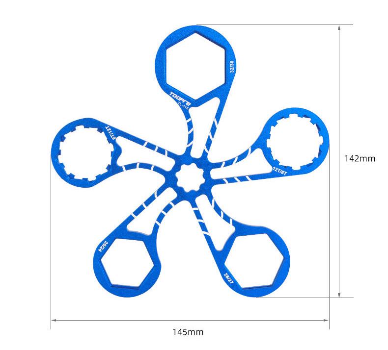 Ключ для вилки велосипеда Toopre 5d1 алюміній - фото 3