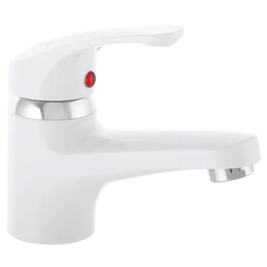 Смеситель для умывальника без подвода PLAMIX Afina-001 White (PM0684)