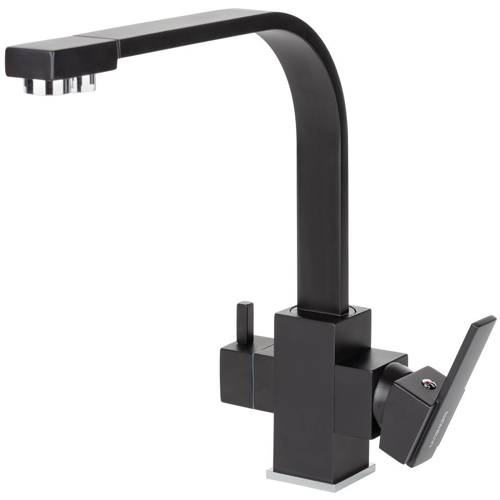 Кухонний змішувач Leomikao Kioto Black mat (6712196) - фото 2