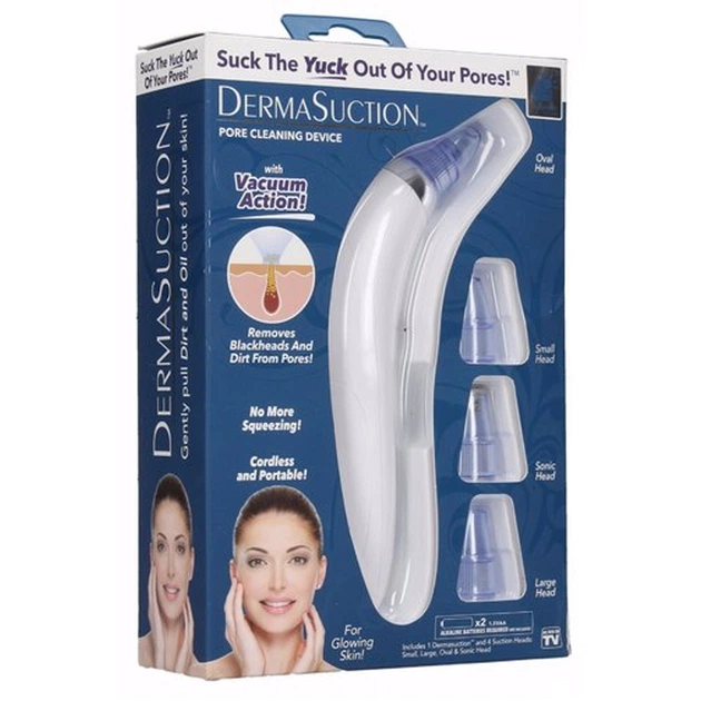 Вакуумный очиститель пор Derma Roller 0,2 мм на 540 игл для лица с сменными насадками