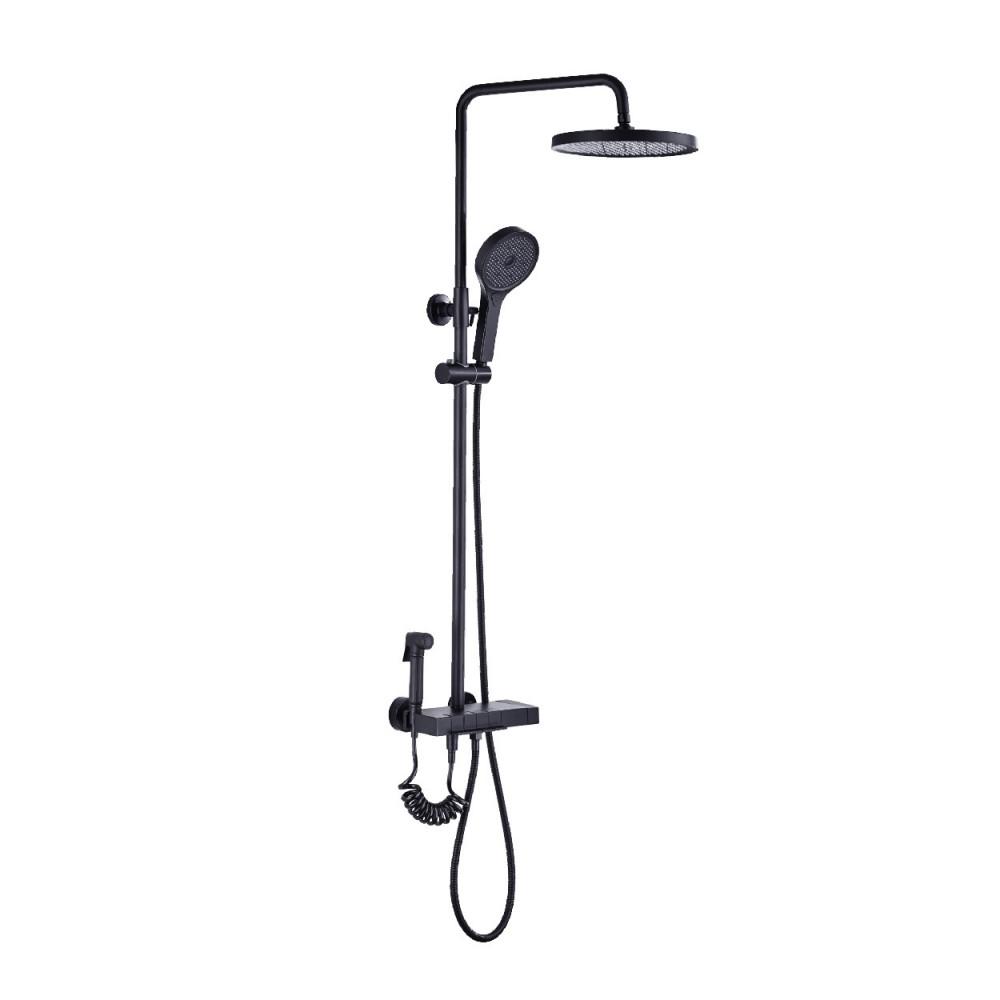 Душевая система FADO S.r.l Talakona 1/2" Черный матовый (MIX033099B)