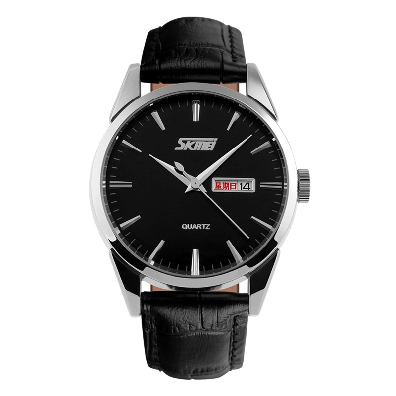 Наручний годинник Skmei 9073SIBK-B Silver/Black men (31577887)