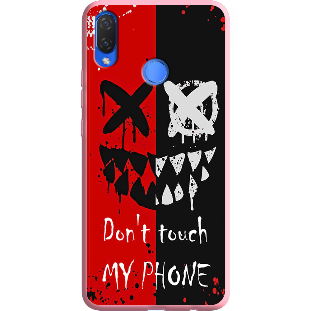 Чехол BoxFace Huawei P Smart Plus Bad Smile Розовый силикон (34912-up2468-36132)