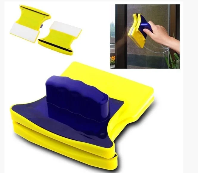 Магнітна щітка для миття вікон Double Side Glass Cleaner - фото 2 Магнітна щітка для миття вікон Double Side Glass Cleaner - фото 2