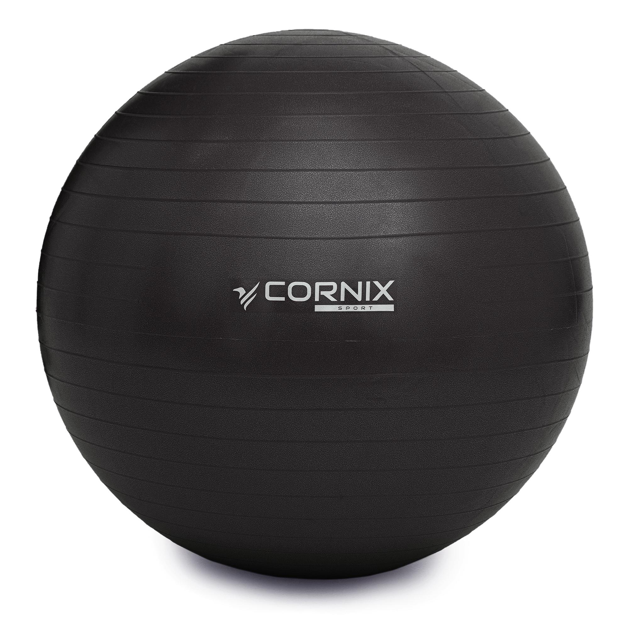 М'яч для фітнесу Cornix Anti-Burst XR-0026 75 см Black - фото 4 М'яч для фітнесу Cornix Anti-Burst XR-0026 75 см Black - фото 4