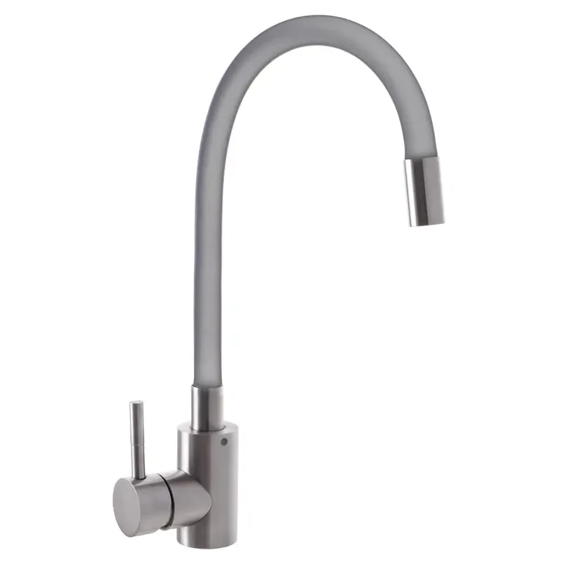 Змішувач одноручковий для кухні з гнучким виливом MIXXUS SUS 011 (SS2799)