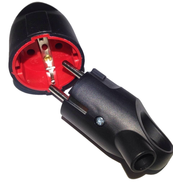 Електровилка каучукова пряма з кільцем і заземленням Neomax NX2002 - фото 3 Електровилка каучукова пряма з кільцем і заземленням Neomax NX2002 - фото 3