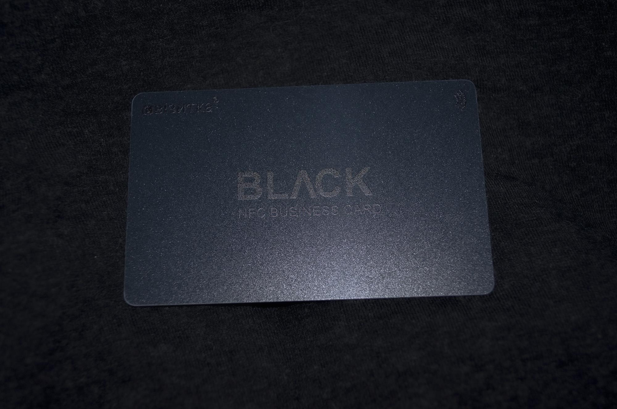 Безконтактна NFC візитка єВізитка Black (BLCK) - фото 3