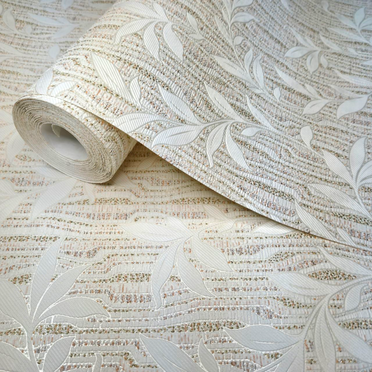 Обои виноловые на бумажной основе Славянские обои Comfort 5726-01 для гостиной/спальни и коридора 10x0,53 м Бежевый (2496723326)