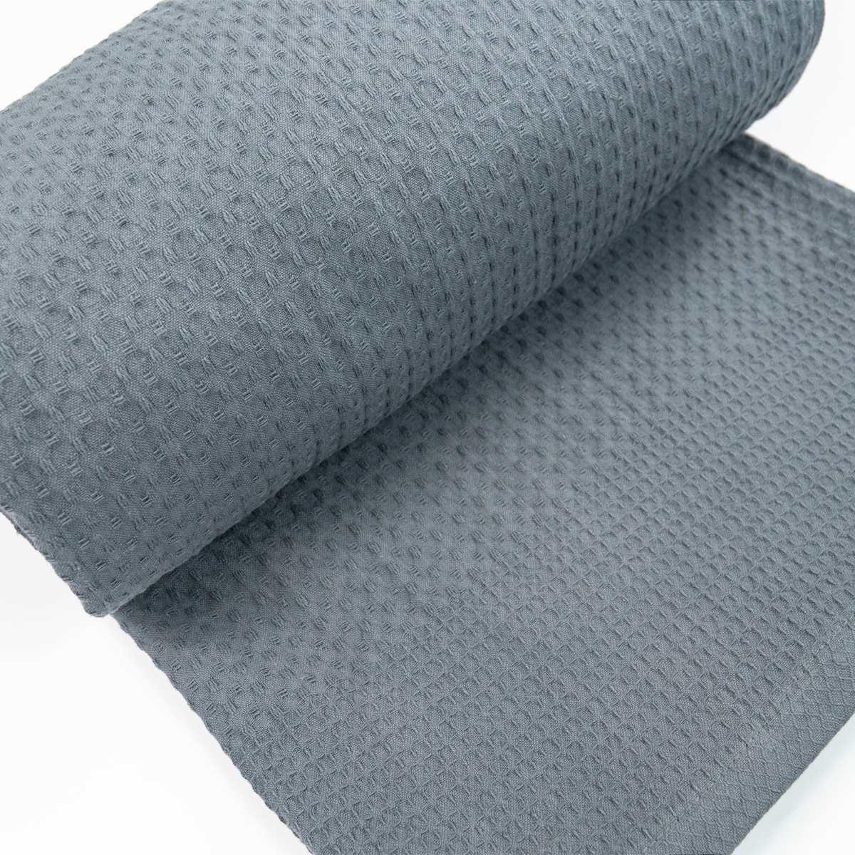 Простыня-покрывала вафельная GM Textile 190х200 см Серый (p220-190x200-grey) - фото 8