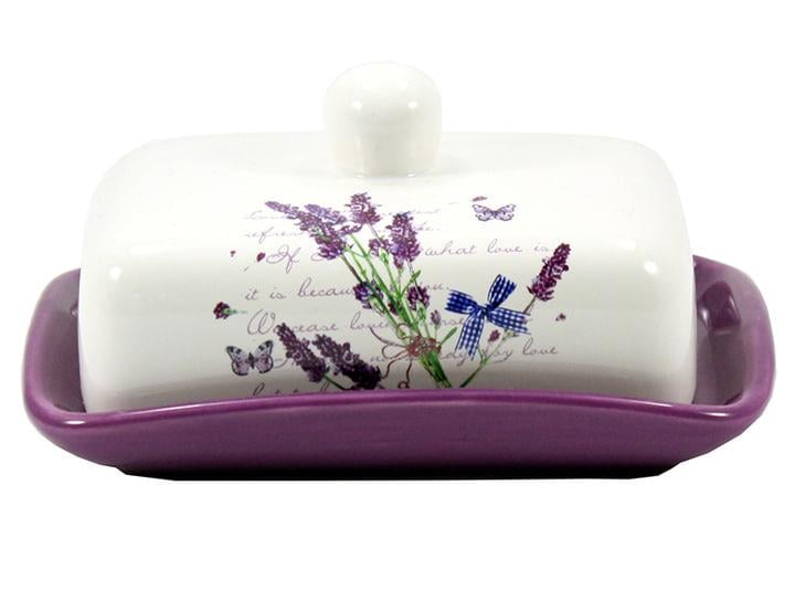 Маслянка Interos Лаванда керамічна 17х12х8 см (046 LV)