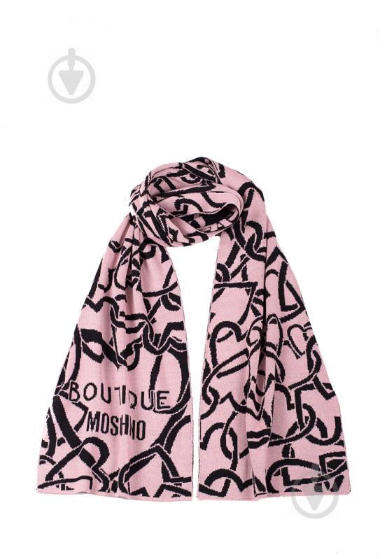 Женский шарф Moschino Boutique 30622 Пудровый (2900056543019)